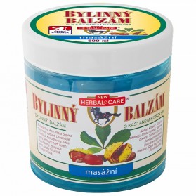 Bylinný balzám s kaštanem koňským 500 ml masážní