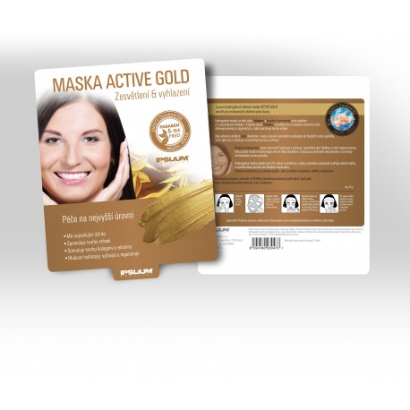 Maska ACTIVE GOLD Zesvětlení a vyhlazení 25g