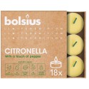 Čajové svíčky Bolsius 18 ks Citronella ekologické