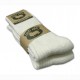 Vlněné ponožky sibiřky bílé 2 ks